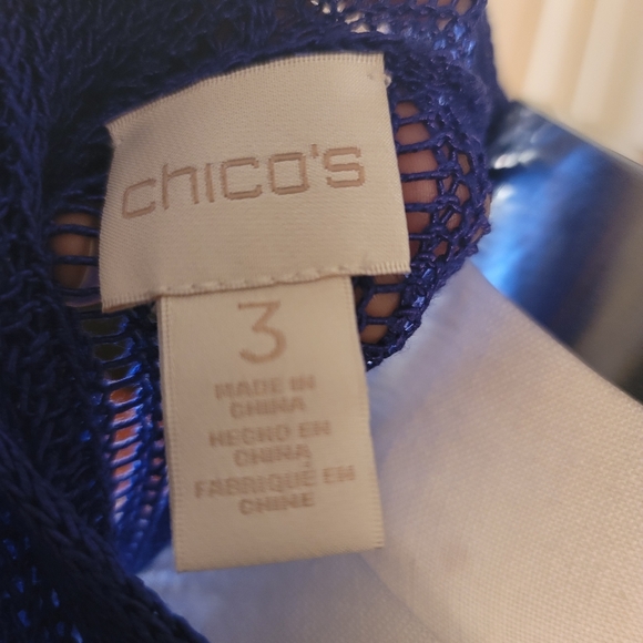 Chico's: Blue cardigan - Picture 8 of 9